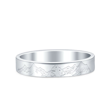 Mountain Wedding Band